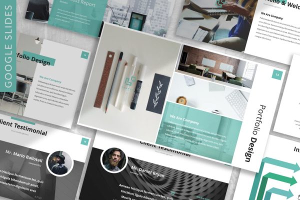 企业商务团队/企业介绍Google演示文稿高端模板精选下载 Stendarr – Business Google Slides Template