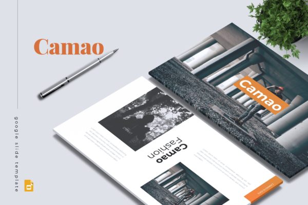 时尚品牌公司简介Google演示文稿高端模板精选 CAMAO – Fashion Google Slides Template