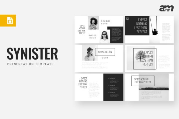 创意设计公司Google演示文稿高端模板精选 Synister – Google Slides Template