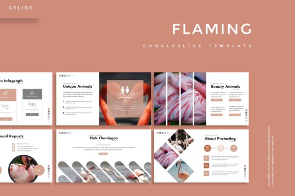 行业数据分析报告Google演示文稿高端模板精选 Flaming – Google Slides Template
