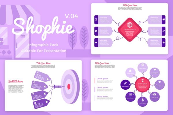 可视化数据演示信息图表设计模板V4 Shopifie v4 – Infographic