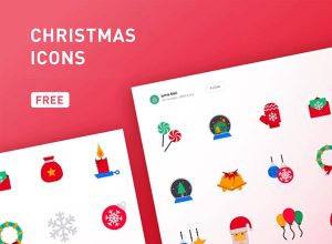 精美漂亮的彩色圣诞节图标系列套装精选[Ai]