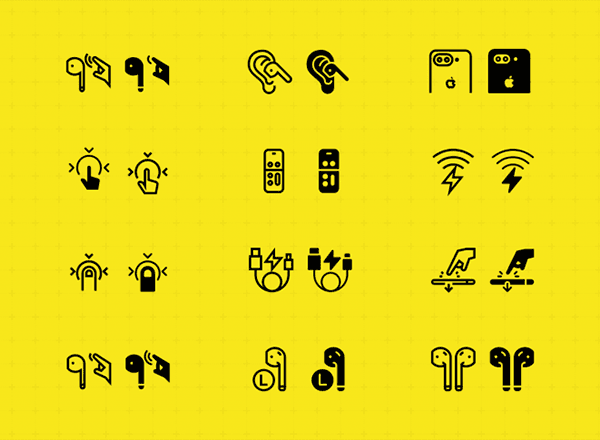 一套实用的iPhone 7及AirPods图标集合精选