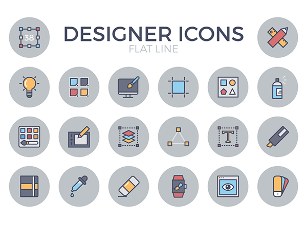 平面软件工具图示系列图标合集精选[SVG,PNG,EPS,AI]