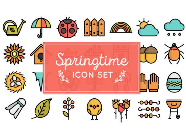 生机盎然的春天主题系列图标精选 Free Download Spring Icons