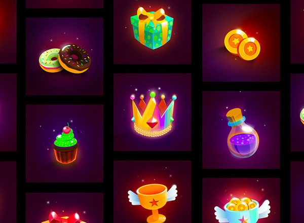 多彩的游戏类图标源文件下载[PSD,Affinity]