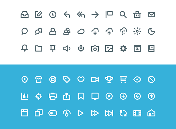 一套简约实用的图标集合精选 60 Vicons’ Icon Set