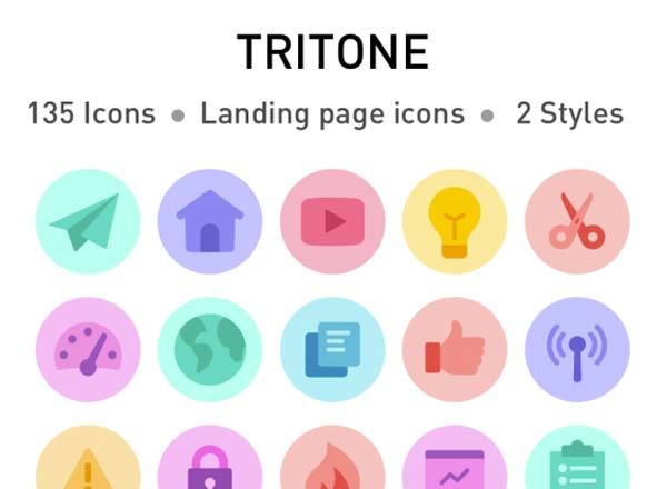 蚂蚁素材下午茶:漂亮的彩色多功能高清实用图标精选[Sketch,EPS]