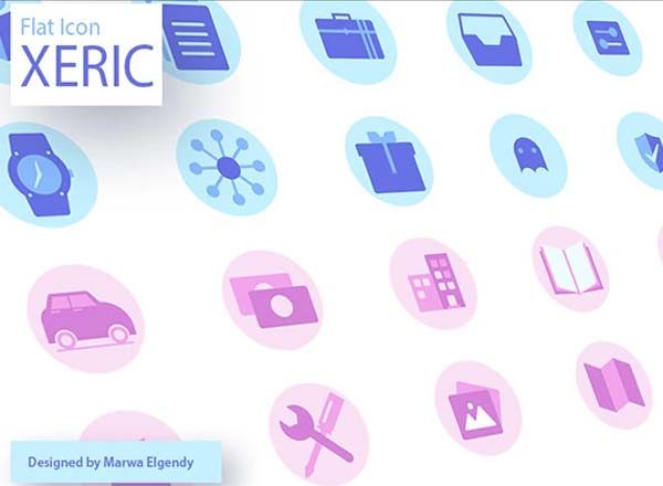 第一素材下午茶：漂亮的彩色扁平化图标系列套装精选 [Ai]