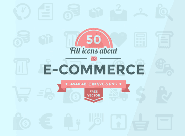 电商网站图标集合精选 50+ E-commerce Icon Set