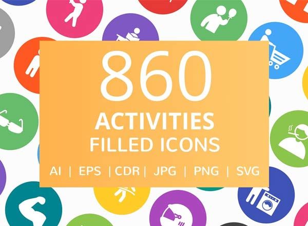 860枚户外活动主题矢量图标素材打包下载[PNG,JPG,EPS,AI,SVG ]