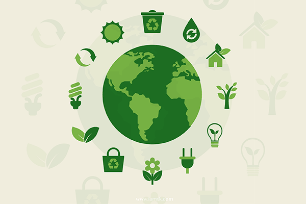 绿色生态环境概念图标集合精选 Eco earth and green icons