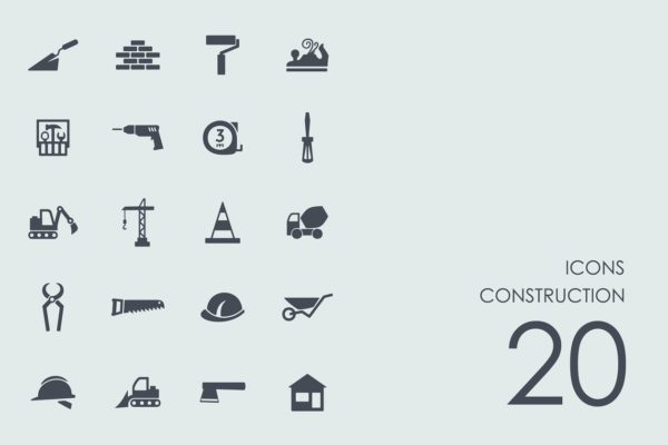 建筑主题系列图标精选 Construction icons