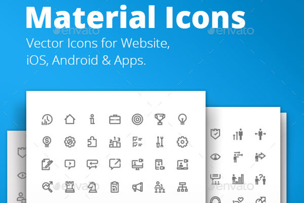 4种不同类型的材料矢量图标素材合集下载[ai,eps,svg,png]