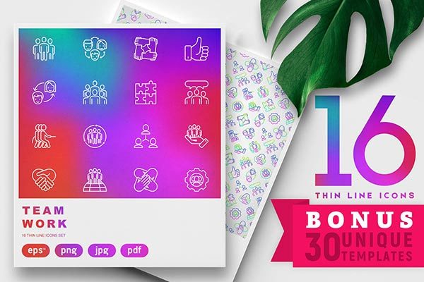 团队合作的矢量图标素材合集下载[eps,png,jpg]