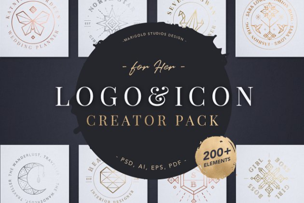 超实用的 Logo & 图标设计工具包[1.52GB] Logo & Icon Creator Pack