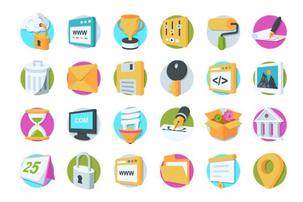 36枚设计&编程主题系列图标精选 36 Web Design and Development Icons