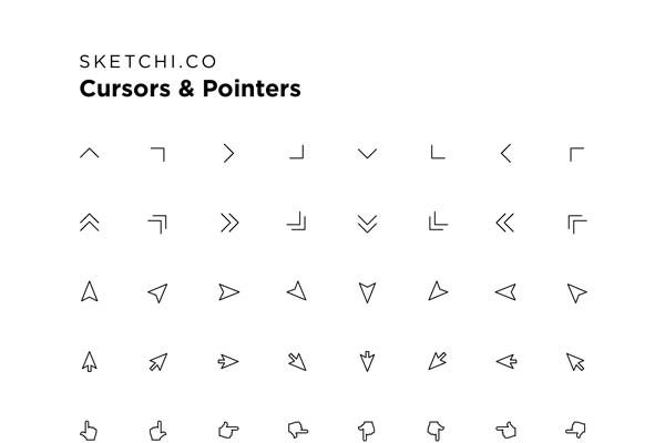 箭头鼠标指针图标系列套装精选[Ai]