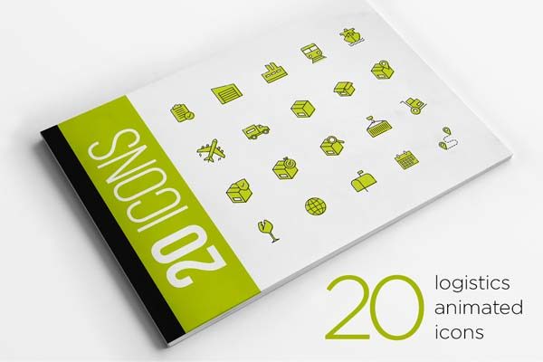 第一素材下午茶：物流相关动态图标系列套装精选