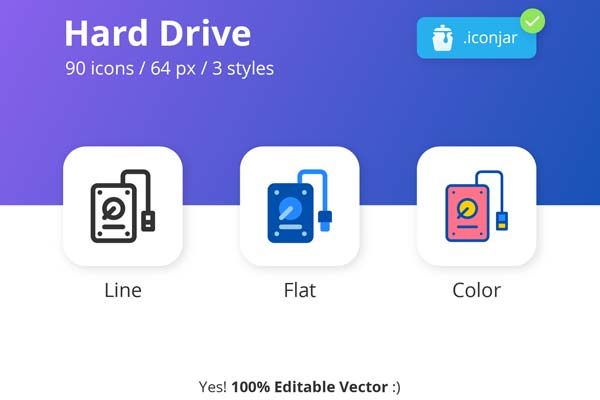 蚂蚁素材下午茶：电脑计算机硬件图标矢量高清实用图标精选[Ai]