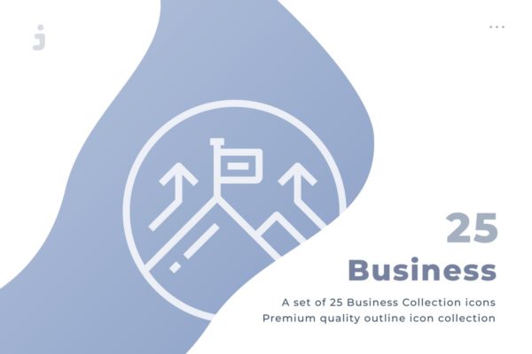 25枚商业商务主题系列图标合集精选 25 Business Collection icon set