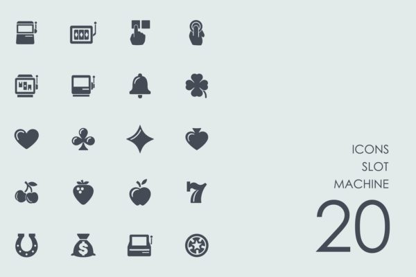 20个纸牌游戏机图标  Slot machine icons
