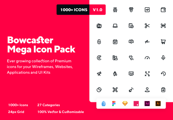 蚂蚁素材下午茶：高品质APP常用图标系列套装精选[Sketch,Ai,XD,Fig]