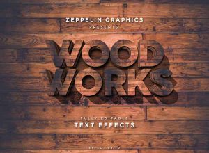 完美的3D字体模板特效图层样式设计素材模板PSD打包