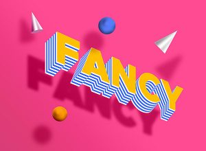 梦幻风格的字体图层样式设计素材模板PSD免费