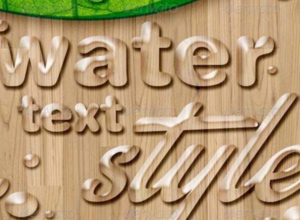 水滴PHOTOSHOP图层样式设计素材模板[PSD]