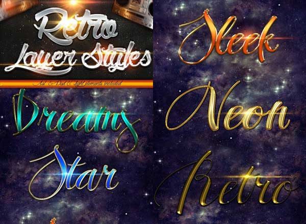 特别的金属质感photoshop图层样式设计素材模板[PSD]