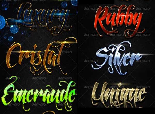 极强奢华系列photoshop图层样式设计素材模板[PSD]