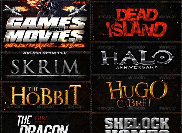 大片感觉的photoshop字体图层样式设计素材模板[PSD]