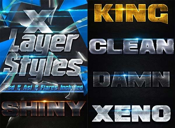 超强质感的PHOTOSHOP图层样式设计素材模板[PSD]