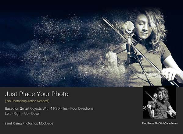 第一素材下午茶：经典好用的沙化特效Photoshop图层样式设计素材模板文件[PSD]