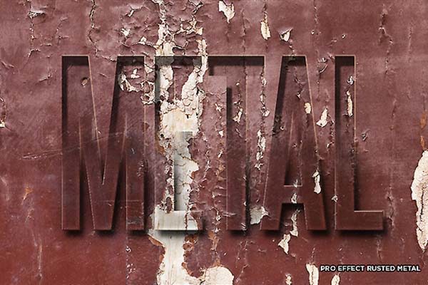 废旧文本效果的图层样式设计素材模板文件[PSD]