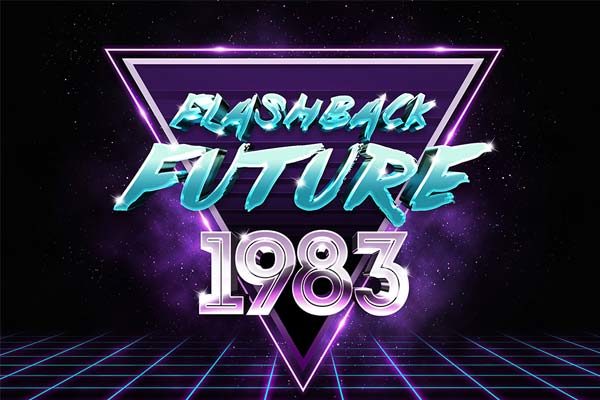 80年代风格文字效果