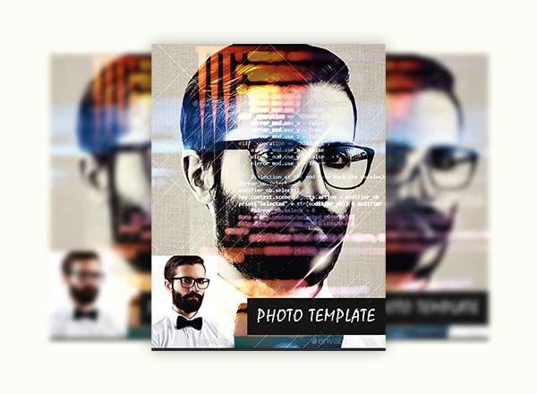 特色抽象艺术照片图层样式设计素材模板