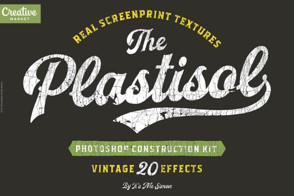 塑料溶胶开裂龟裂效果纹理PS笔刷 Plastisol cracked textures photoshop