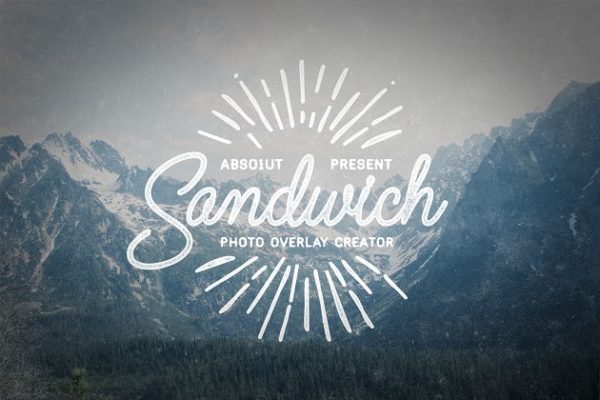 复古怀旧风格照片图层样式设计素材模板 Sandwich – Photo Overlays Creator