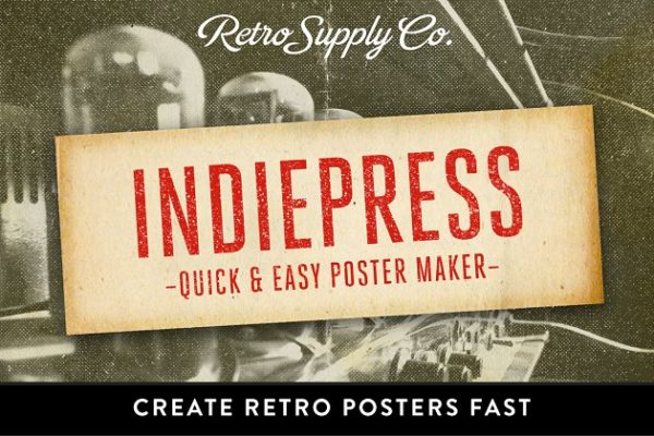 时尚海报制作图层样式设计素材模板 IndiePress – Quick Poster Maker