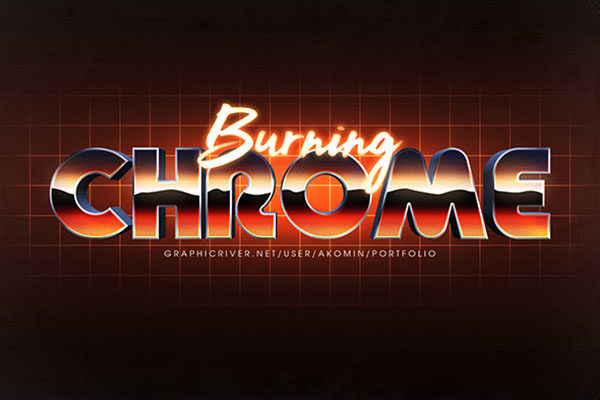 怀旧复古风格文本效果的图层样式设计素材模板合辑 80’s Text Effects Vol.1 [psd]