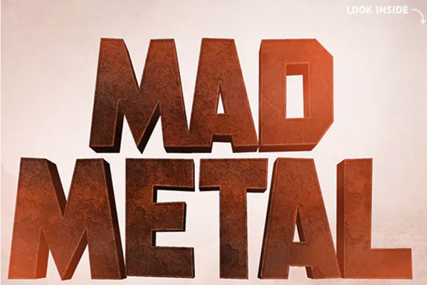 8款3D逼真金属文字效果PS字体样式