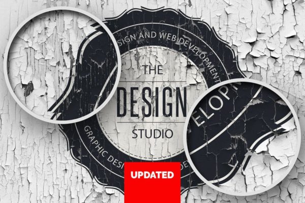 15款复古做旧风格智能叠加纹理PS样机模板 15 Vintage Overlay Textures Mock-up