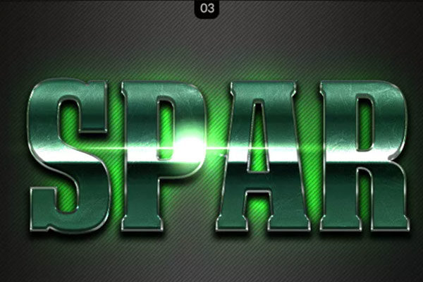 10款金属耀斑质感PS字体样式 Vol.40