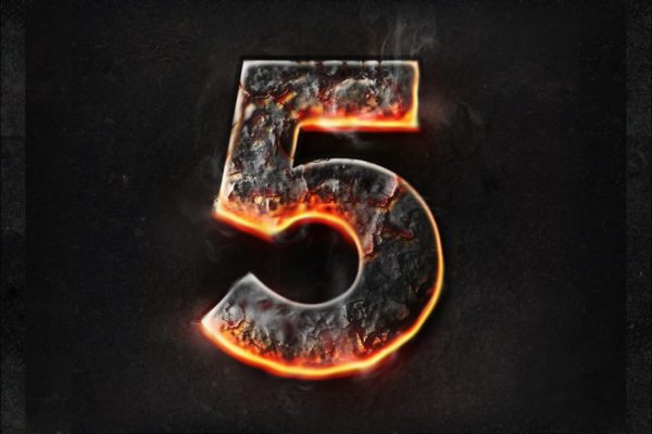 金属镀铬&火焰特效PS图层样式设计素材模板 Chrome & Fire Photoshop Layer Styles