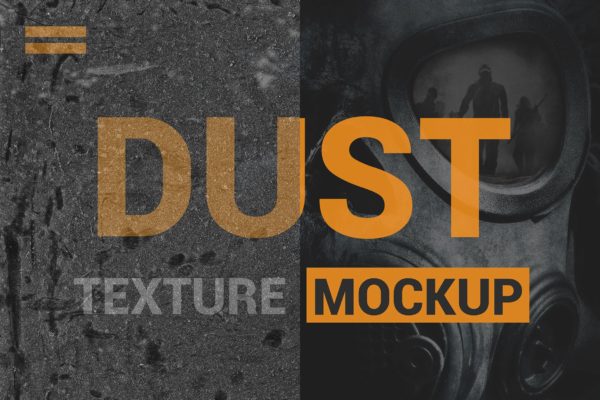 灰尘纹理效果PS图层样式设计素材模板 Dust Texture Mockup