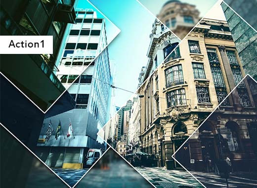 酷炫的图像分割处理的PS动作工具模板下载[ant]