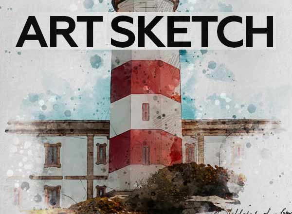 艺术水彩PS动作工具模板 Art Sketch Photoshop Action