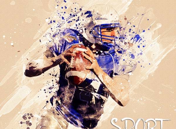 现代体育艺术的力量爆炸爆发式PS动作工具模板 Sport Modern Art Photoshop Action